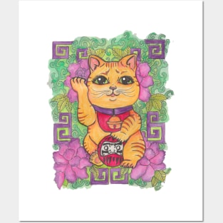 Lucky Cat Posters and Art